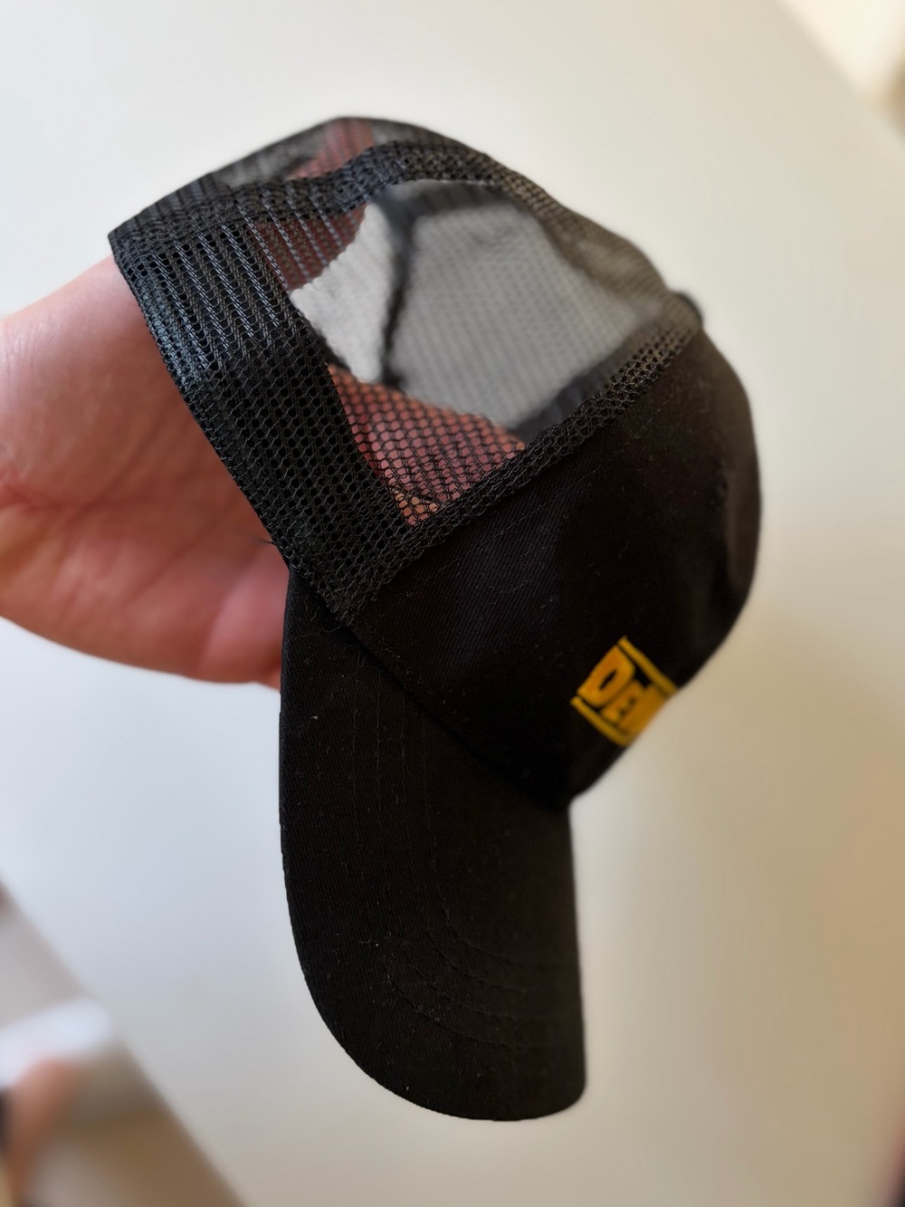 DeWALT Black and Yellow Logo Mesh-Back Trucker Hat - Picture 2 of 3